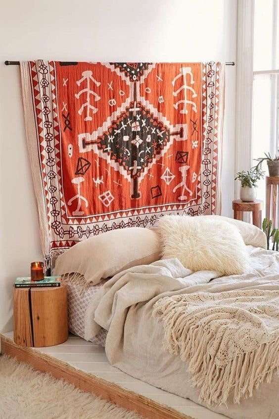 Tapis en tête de lit
