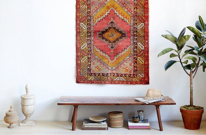 Tapis au lieu d'un tableau
