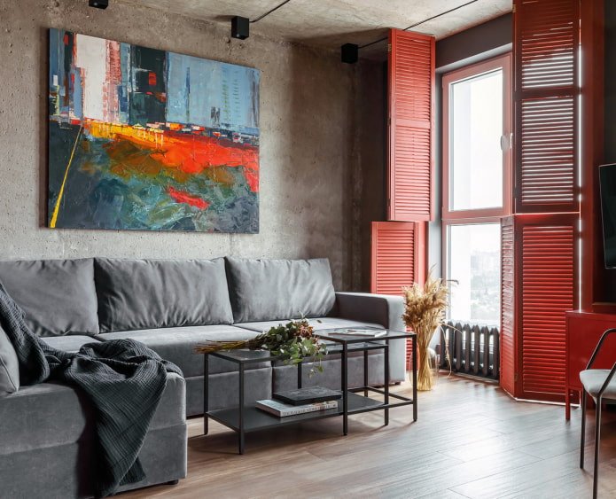 Volets style loft