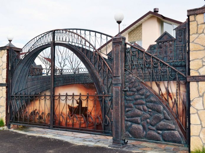 porte en forme de pont