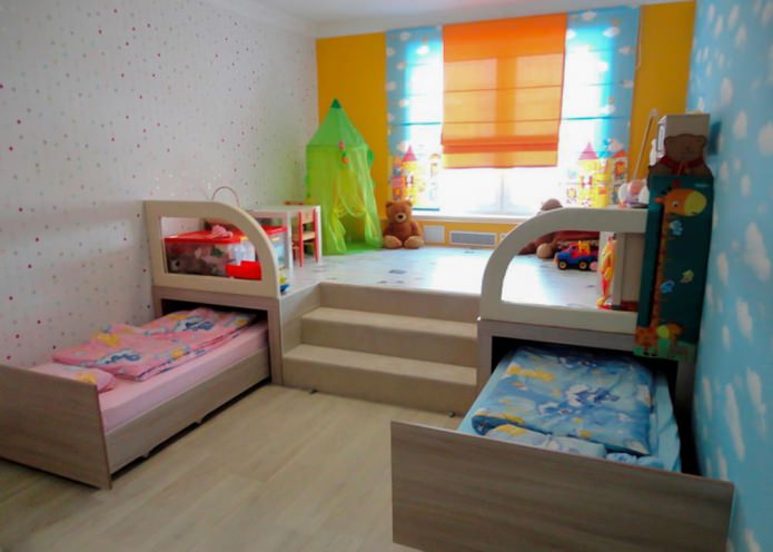 Papier peint pour une chambre d'enfant pour enfants de sexes différents