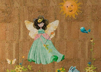 Papier peint en liège pour chambre d'enfant