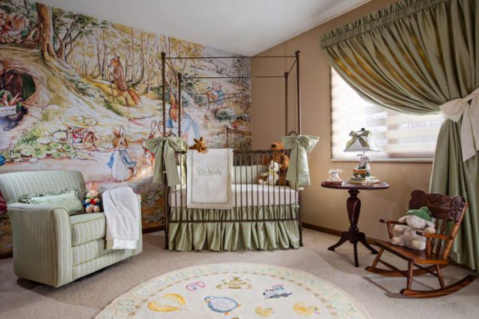 Fond d'écran pour la chambre d'un nouveau-né