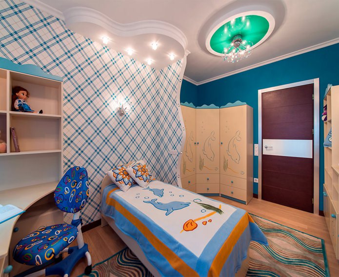 porte intérieure en bois à l'intérieur d'une chambre d'enfant