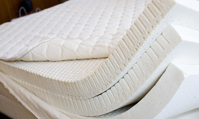 Rembourrage en latex pour matelas orthopédique