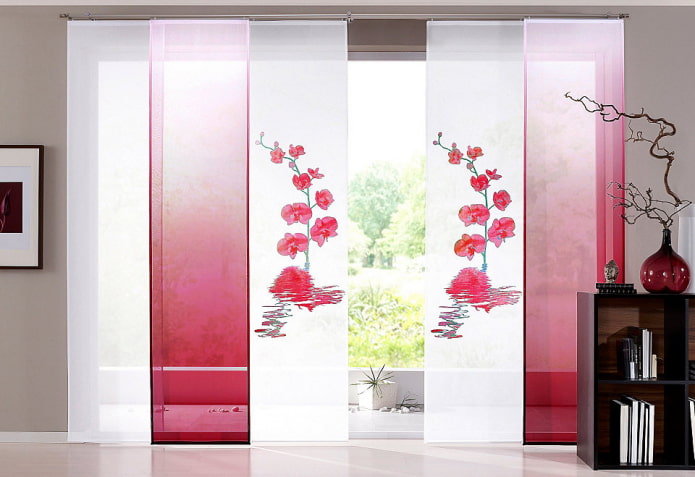 Toiles japonaises avec images de sakura