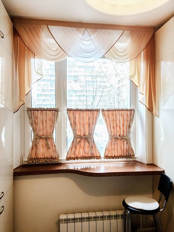Rideaux de café sablier