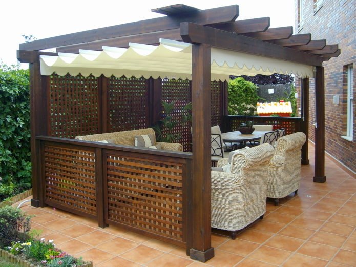 Treillis droit pour gazebo