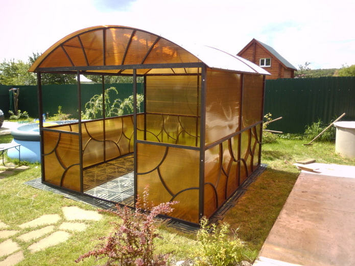 Gazebo doublé de polycarbonate