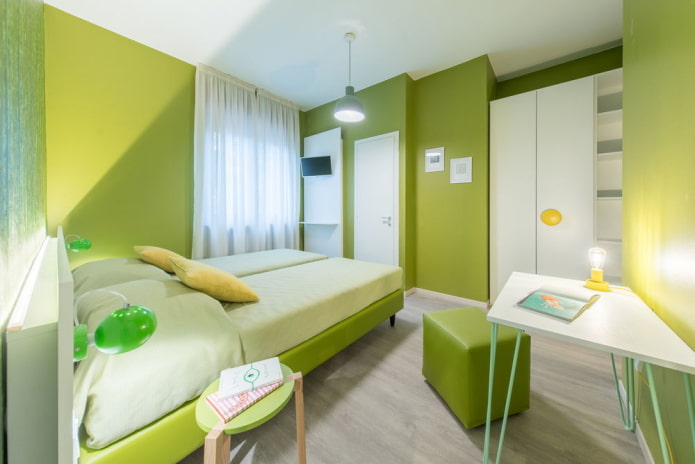 design chambre verte