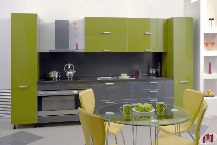 Cuisine gris-vert