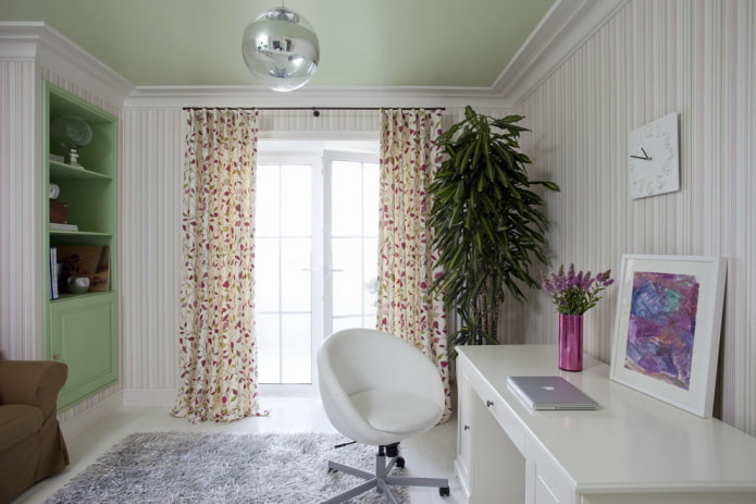 abat-jour de plafond pistache