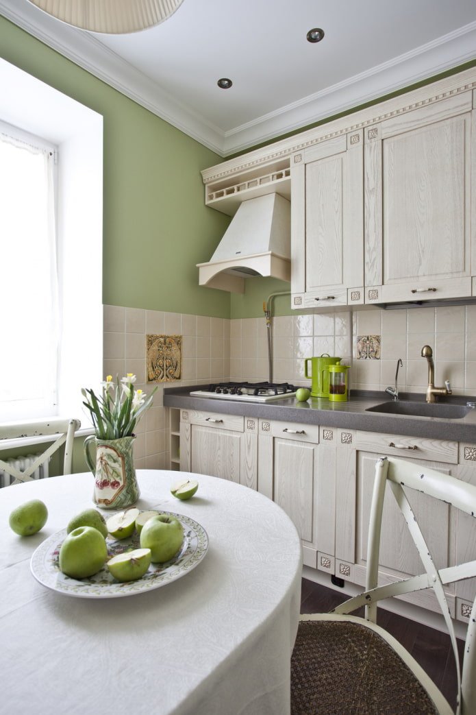 cuisine verte de style classique