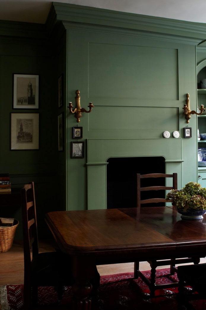 Combinaison de vert et de marron