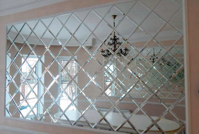 Carreaux miroir à l'intérieur