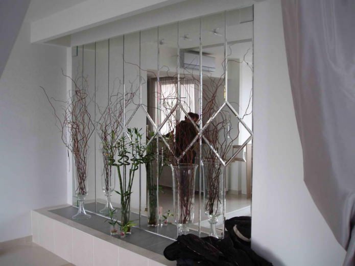 Carreaux miroir dans l'intérieur