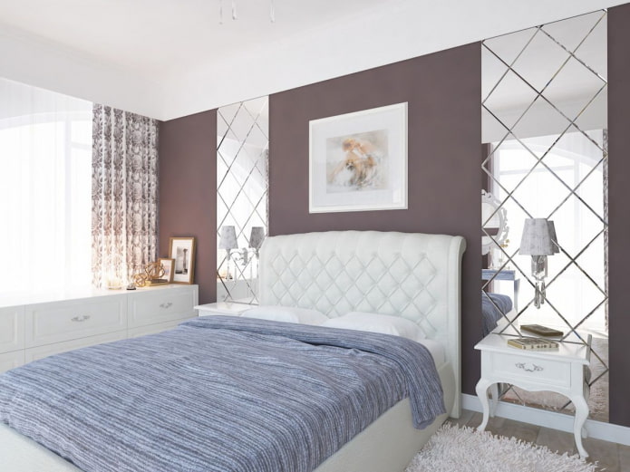miroir biseauté dans la chambre
