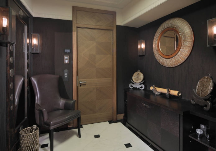 Miroir rond à l'intérieur