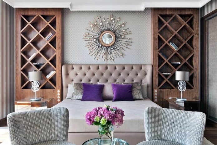 miroir de chambre de style Art déco