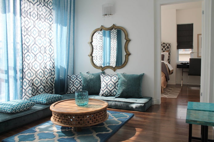 miroir de salon de style oriental
