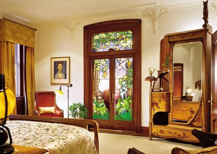 miroir de chambre de style moderne