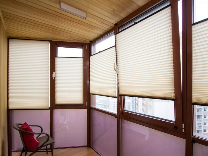 stores plissés en papier pour balcon
