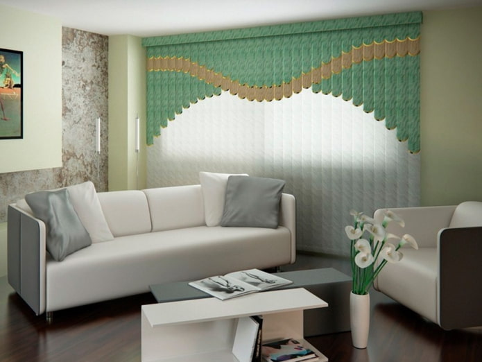 Stores multi-textures dans le salon