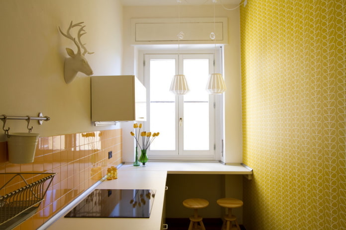 Décoration de cuisine dans les tons jaunes