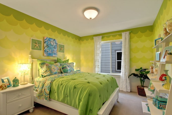 Combinaison de couleurs dans la chambre