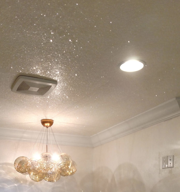 Papier peint liquide à paillettes
