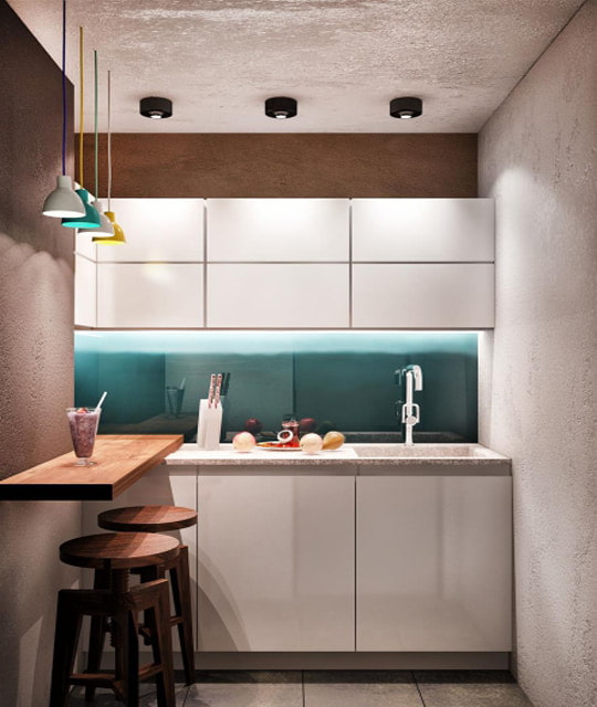 Papier peint liquide dans la cuisine
