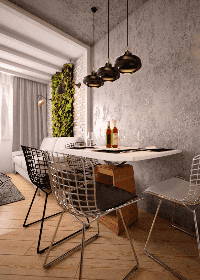 Papier peint liquide dans la cuisine