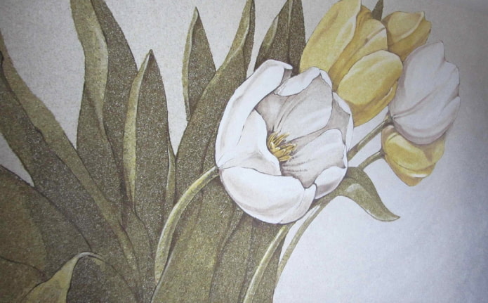 motif sur tulipes