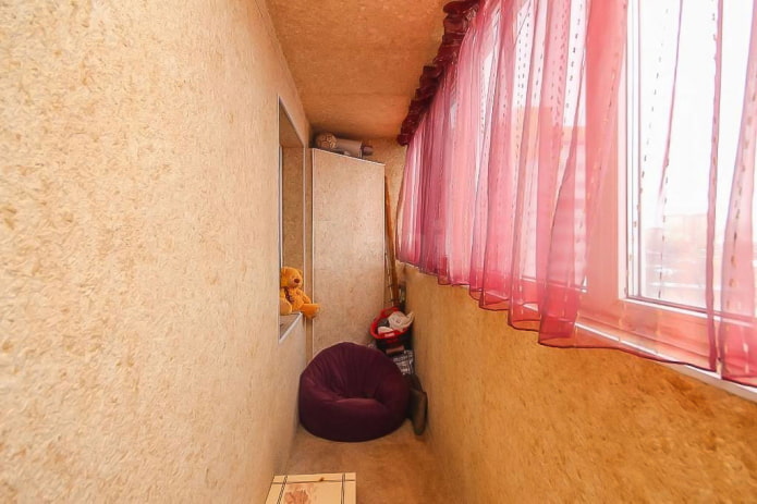 papier peint sur la loggia