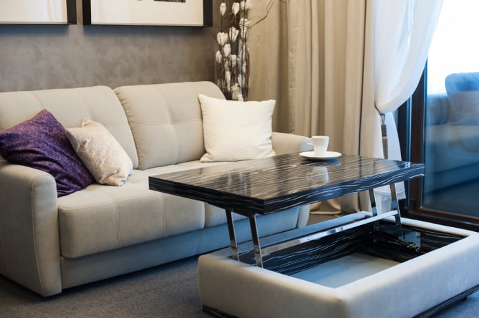 table basse réglable en hauteur