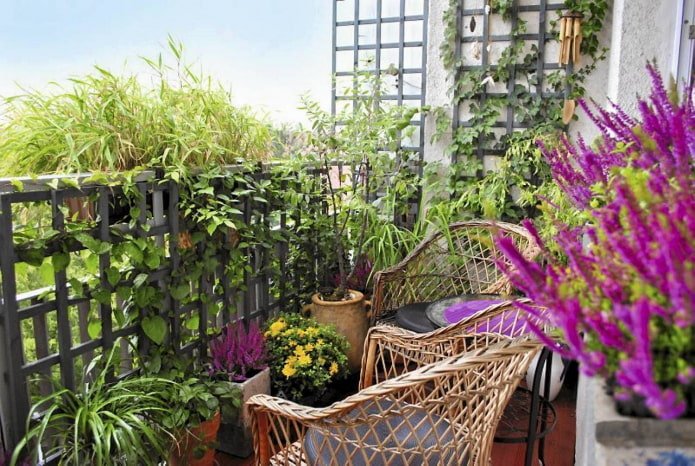 Aménagement paysager du balcon