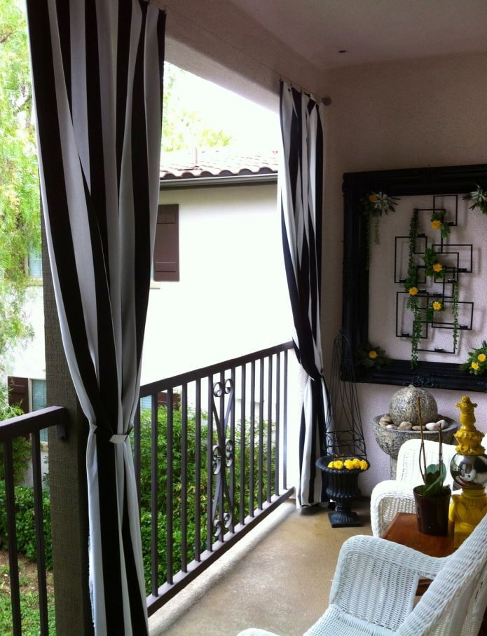 Rideaux pour le balcon