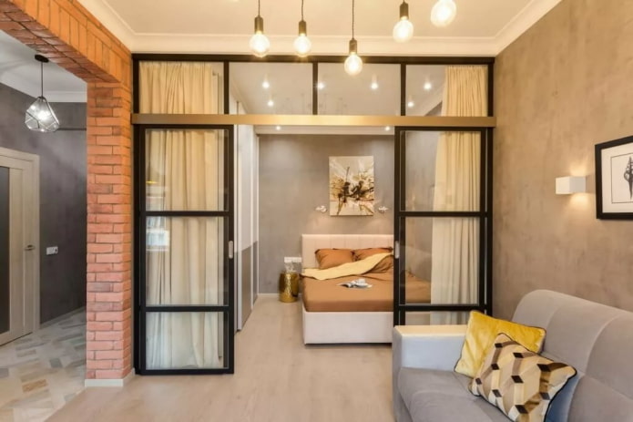 Cloison en verre pour un appartement