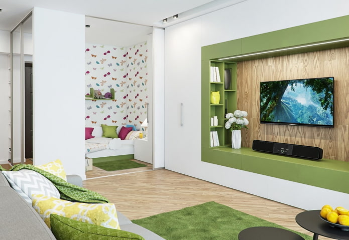 chambre d'enfant dans un studio
